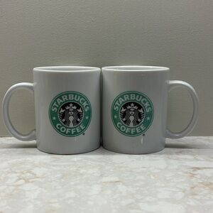 Starbucks White Mug with Iconic Green Logo